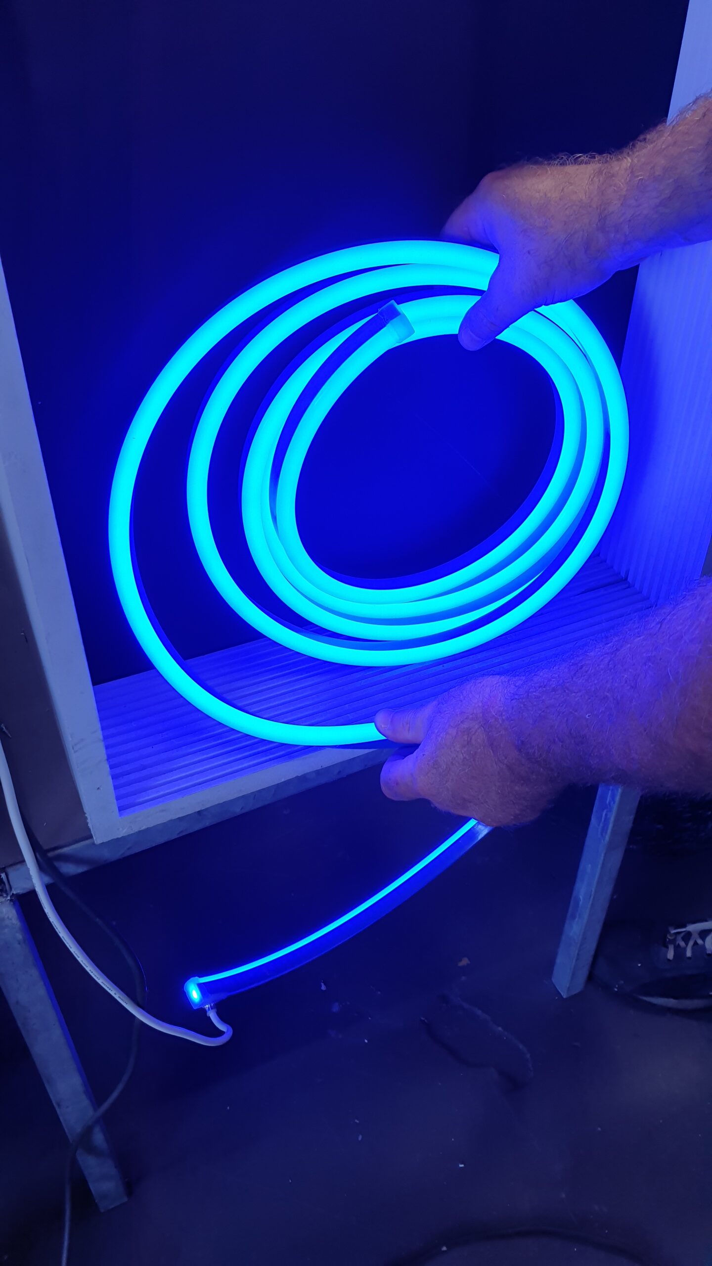 neon led bleu